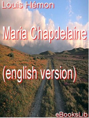 cover image of Maria Chapdelaine